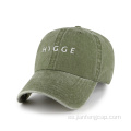 Sombrero de papá Sombrero lavado con pigmento Logotipo personalizado